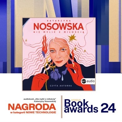 grafika nagroda dla Katarzyny Nosowskiej z nagrodą VIVELO Book Awards 2024